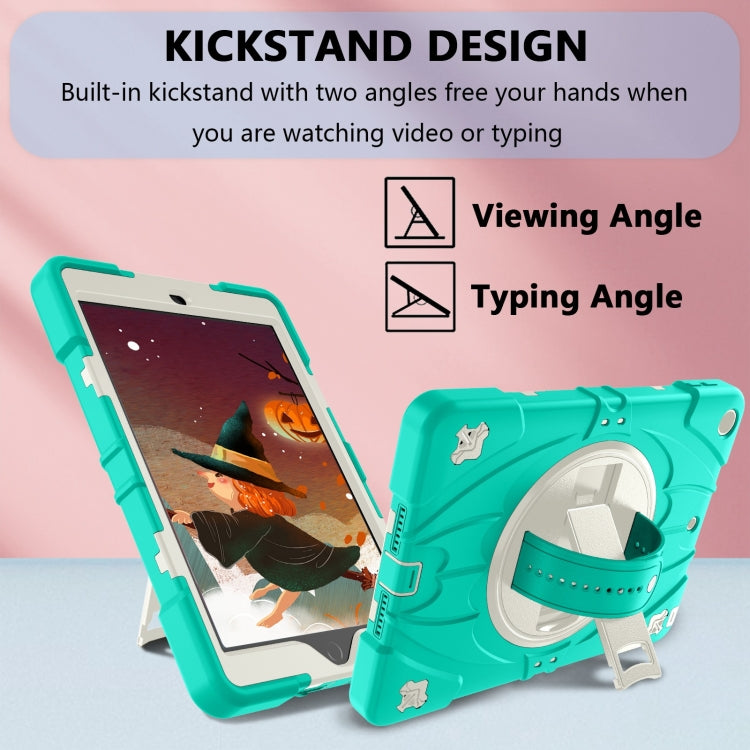 For iPad 9.7 2018 / 2017 / Air 2 Bat Hand Grip Turntable Stand Tablet Case