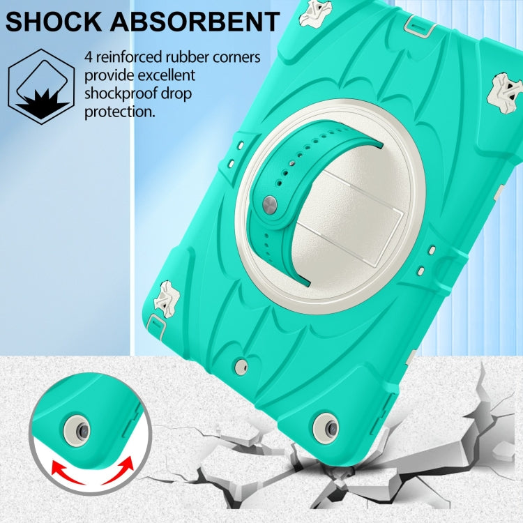 For iPad 9.7 2018 / 2017 / Air 2 Bat Hand Grip Turntable Stand Tablet Case