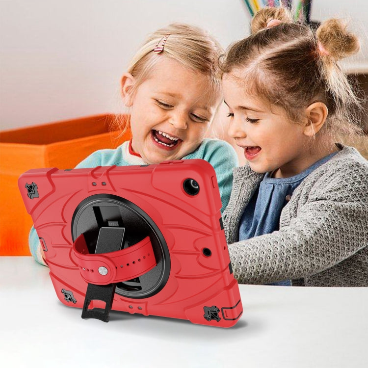 For iPad 9.7 2018 / 2017 / Air 2 Bat Hand Grip Turntable Stand Tablet Case