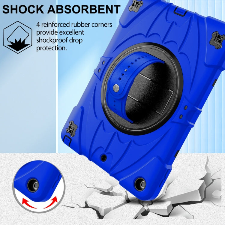 For iPad 9.7 2018 / 2017 / Air 2 Bat Hand Grip Turntable Stand Tablet Case