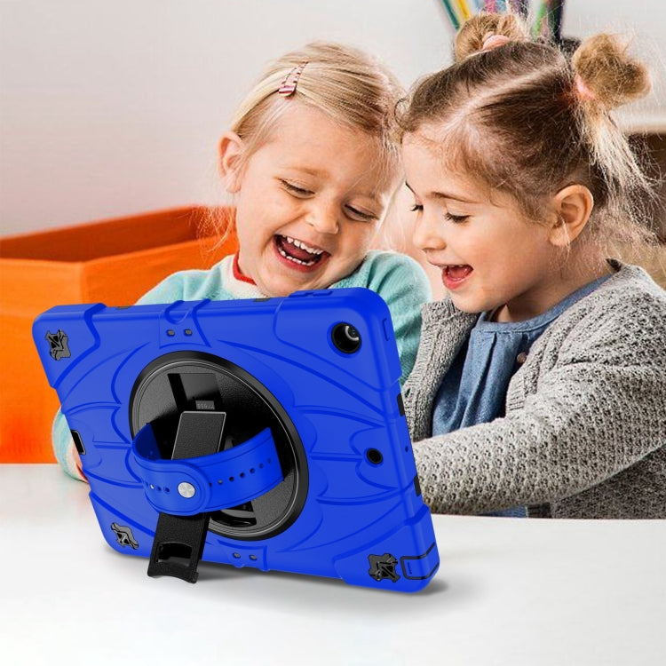 For iPad 9.7 2018 / 2017 / Air 2 Bat Hand Grip Turntable Stand Tablet Case