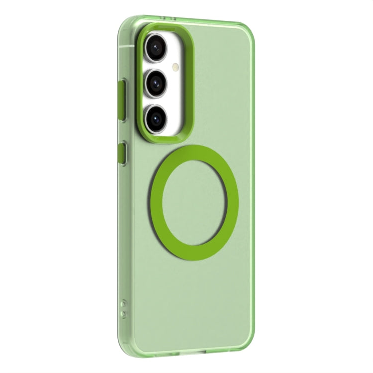 For Samsung Galaxy S24 FE 5G Candy Magsafe PC Hybrid TPU Phone Case