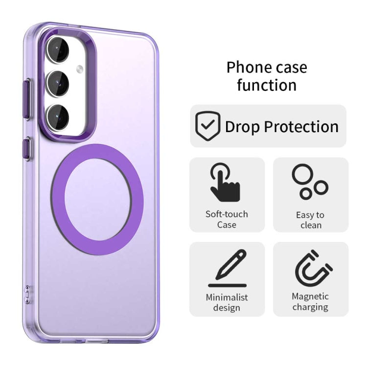 For Samsung Galaxy S25 5G Candy Magsafe PC Hybrid TPU Phone Case