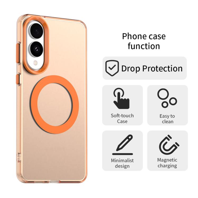 For Samsung Galaxy S25 Edge 5G Candy Magsafe PC Hybrid TPU Phone Case