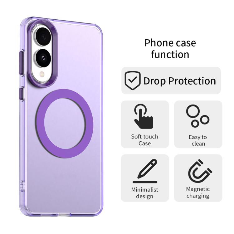 For Samsung Galaxy S25 Edge 5G Candy Magsafe PC Hybrid TPU Phone Case