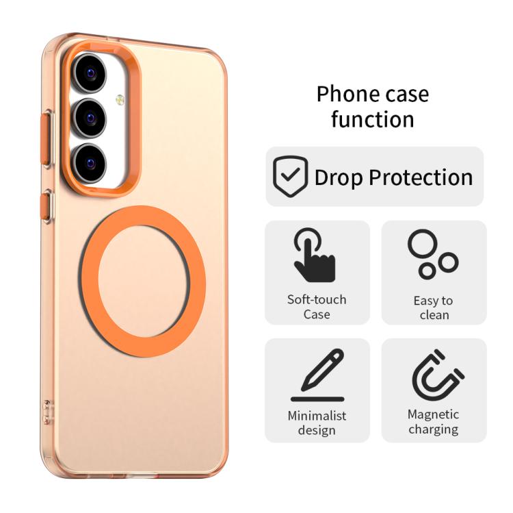 For Samsung Galaxy S25 FE 5G Candy Magsafe PC Hybrid TPU Phone Case