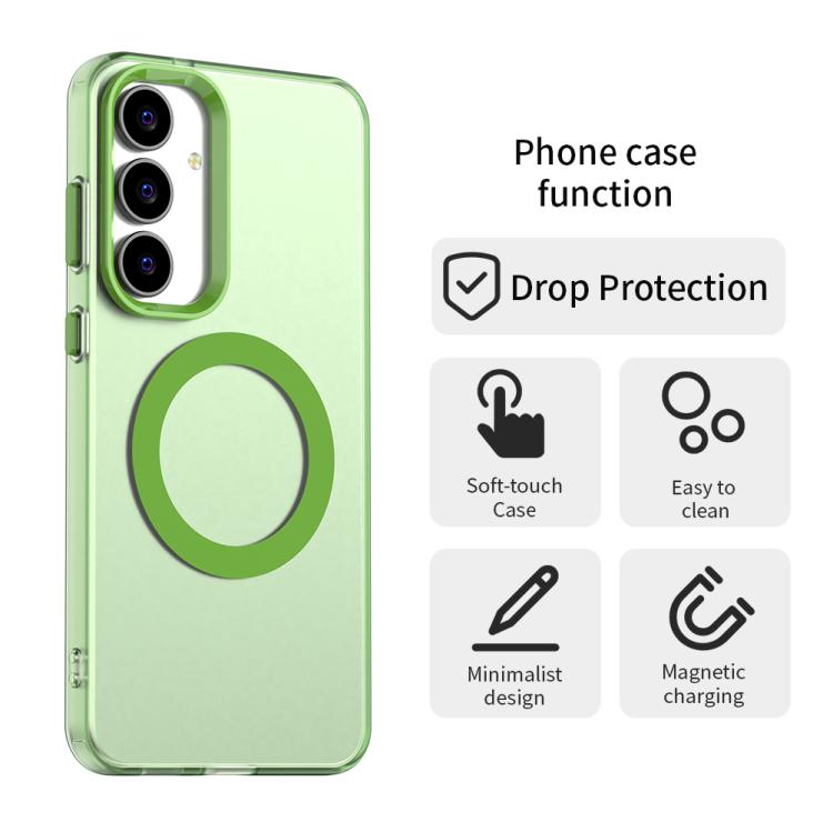 For Samsung Galaxy S25 FE 5G Candy Magsafe PC Hybrid TPU Phone Case
