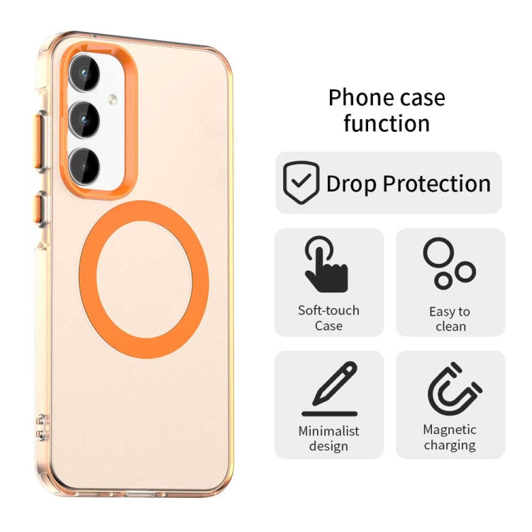 For Samsung Galaxy A55 5G Candy Magsafe PC Hybrid TPU Phone Case