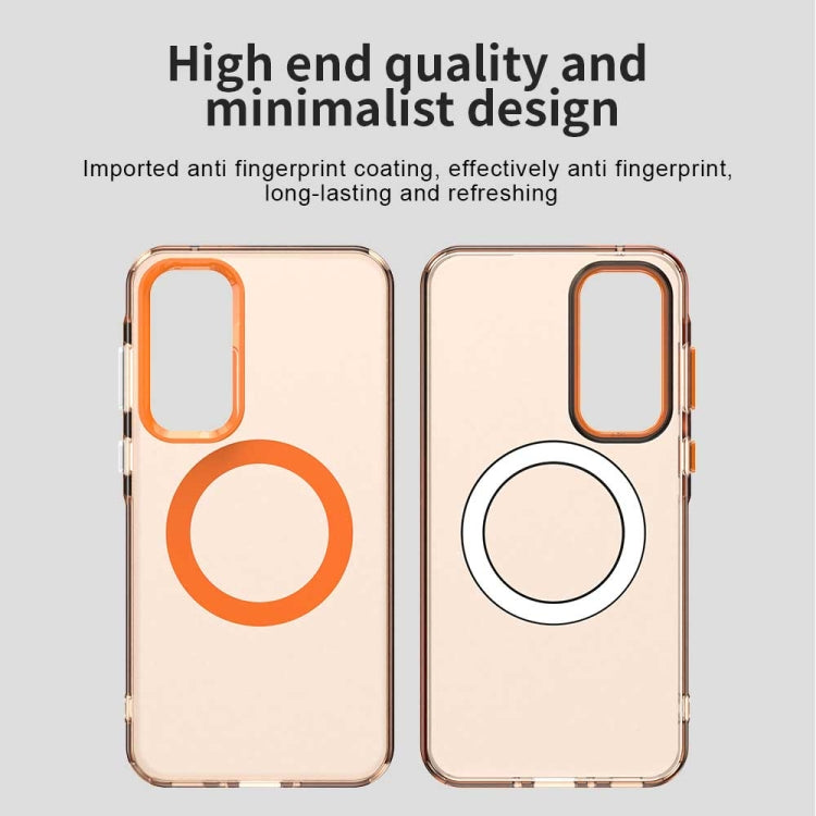 For Samsung Galaxy A55 5G Candy Magsafe PC Hybrid TPU Phone Case