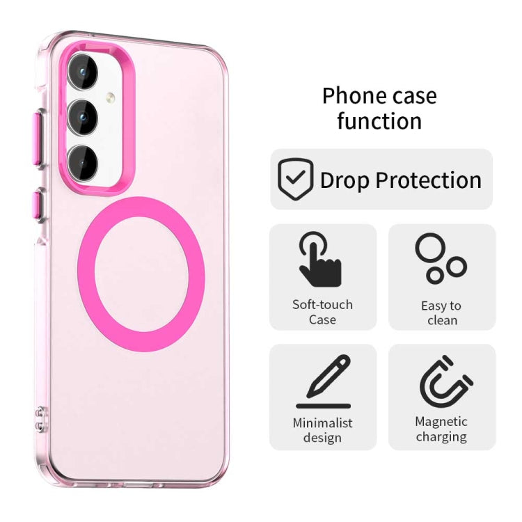 For Samsung Galaxy A55 5G Candy Magsafe PC Hybrid TPU Phone Case