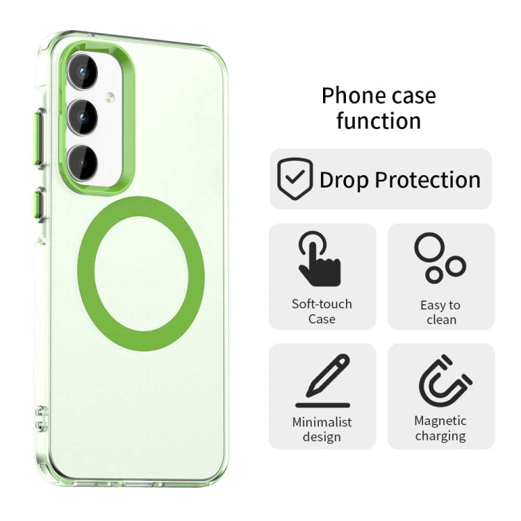 For Samsung Galaxy A55 5G Candy Magsafe PC Hybrid TPU Phone Case