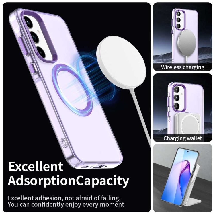 For Samsung Galaxy A55 5G Candy Magsafe PC Hybrid TPU Phone Case