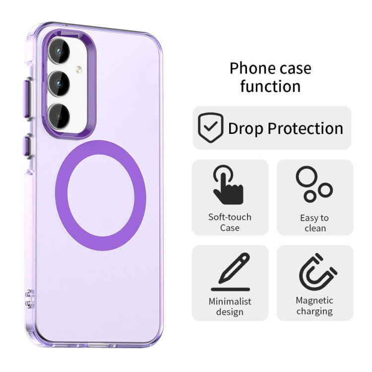 For Samsung Galaxy A55 5G Candy Magsafe PC Hybrid TPU Phone Case