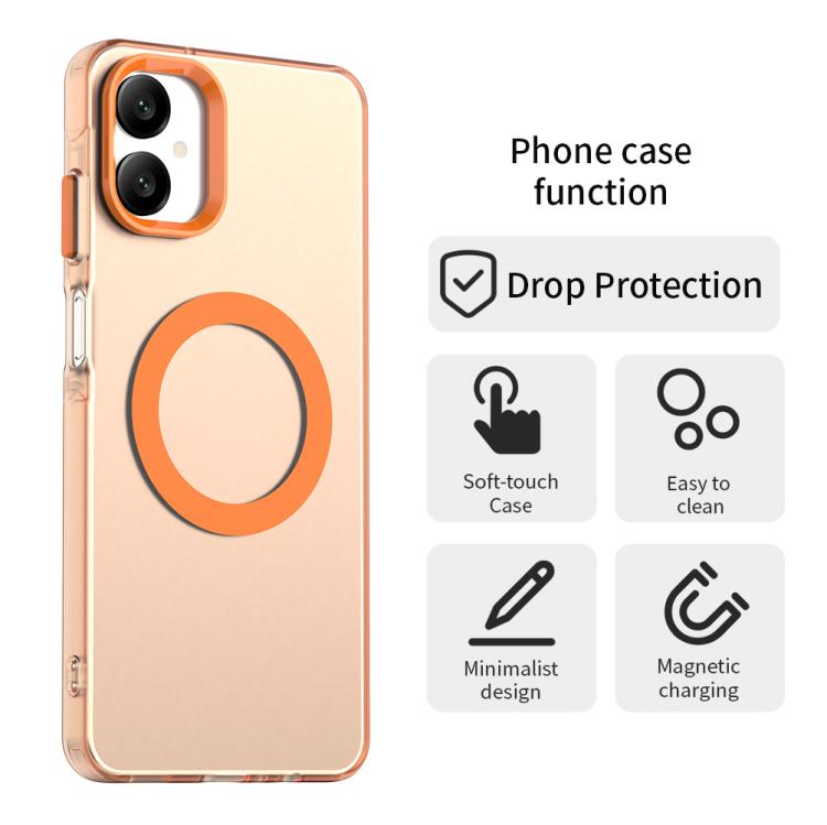 For Samsung Galaxy A06 5G Candy Magsafe PC Hybrid TPU Phone Case