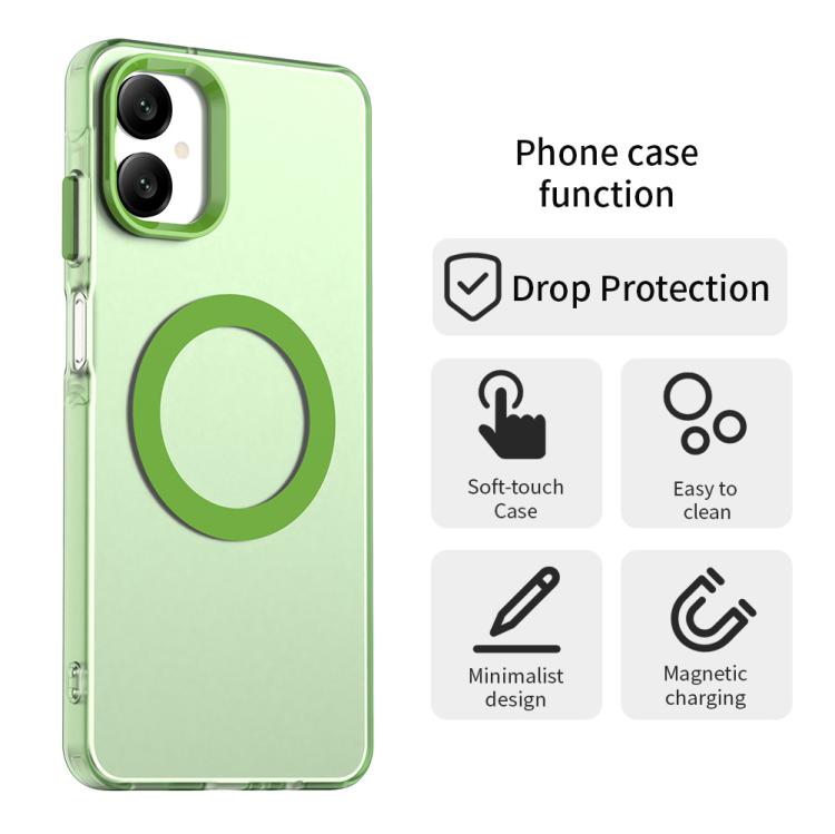For Samsung Galaxy A06 5G Candy Magsafe PC Hybrid TPU Phone Case