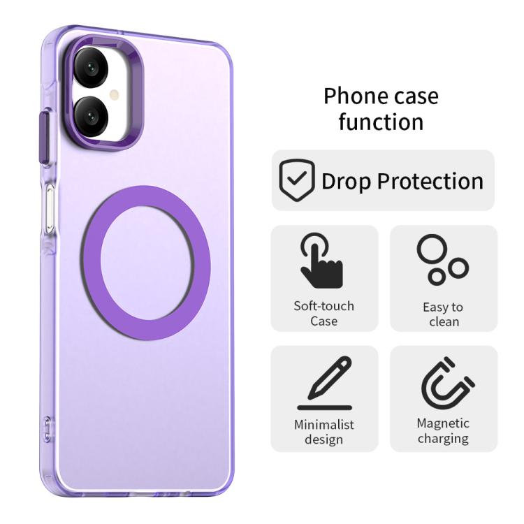 For Samsung Galaxy A06 5G Candy Magsafe PC Hybrid TPU Phone Case