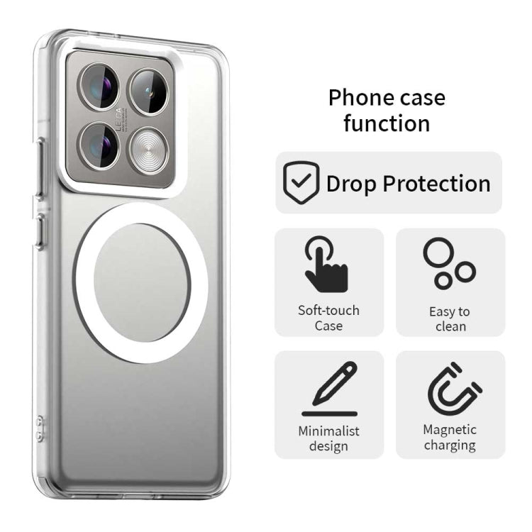 For Xiaomi 14T Pro Candy Magsafe PC Hybrid TPU Phone Case