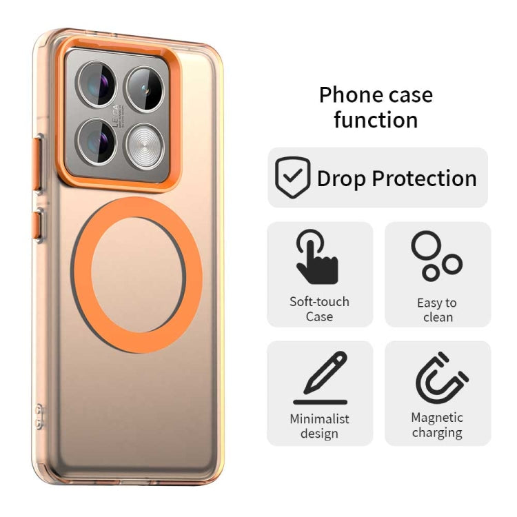 For Xiaomi 14T Pro Candy Magsafe PC Hybrid TPU Phone Case