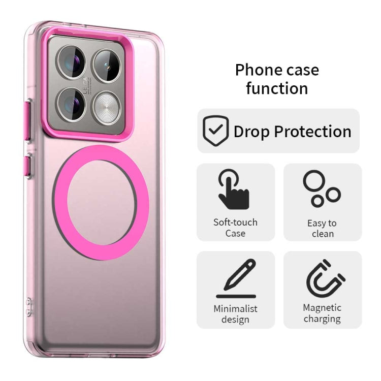 For Xiaomi 14T Pro Candy Magsafe PC Hybrid TPU Phone Case