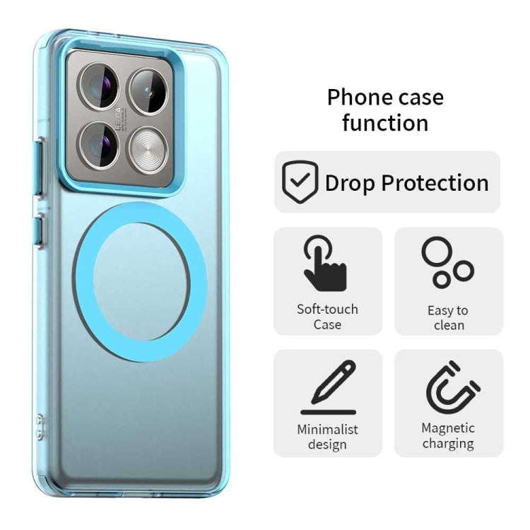 For Xiaomi 14T Pro Candy Magsafe PC Hybrid TPU Phone Case