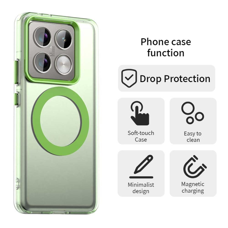 For Xiaomi 14T Pro Candy Magsafe PC Hybrid TPU Phone Case