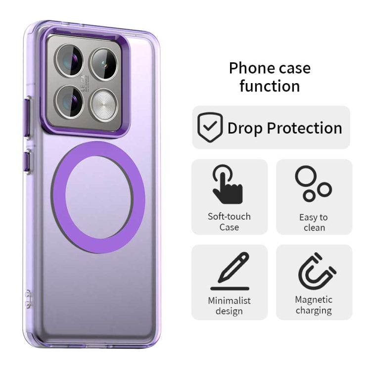 For Xiaomi 14T Pro Candy Magsafe PC Hybrid TPU Phone Case