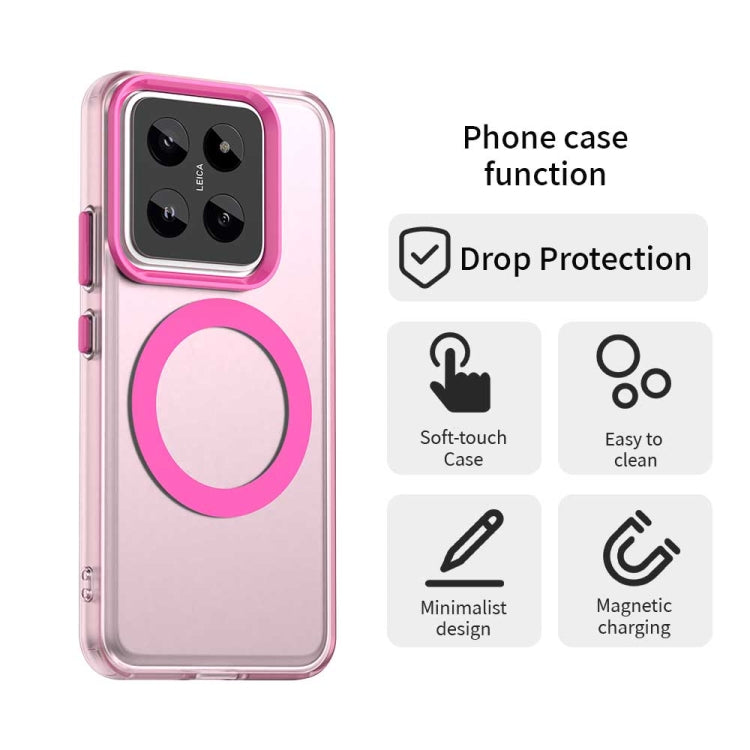 For Xiaomi 14 Pro Candy Magsafe PC Hybrid TPU Phone Case