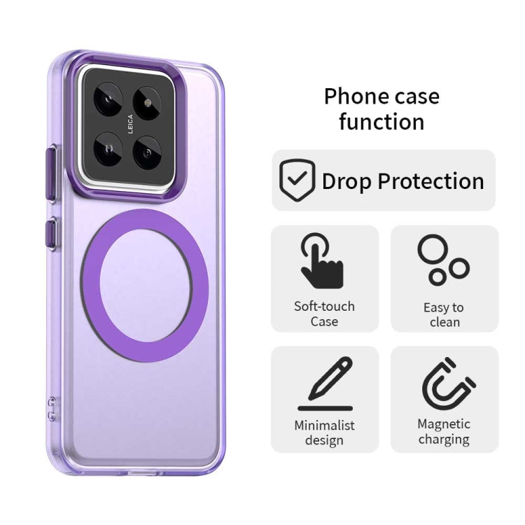 For Xiaomi 14 Pro Candy Magsafe PC Hybrid TPU Phone Case