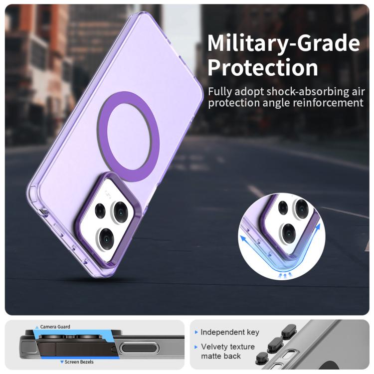 For Xiaomi Poco X5 Pro 5G Candy Magsafe PC Hybrid TPU Phone Case