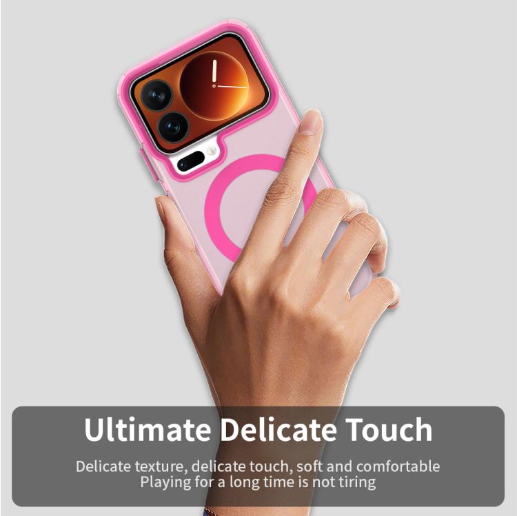 For Xiaomi 17 Pro Max Candy Magsafe PC Hybrid TPU Phone Case