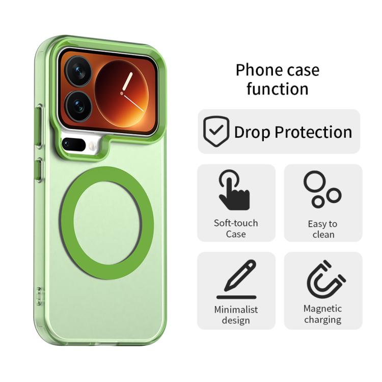 For Xiaomi 17 Pro Max Candy Magsafe PC Hybrid TPU Phone Case