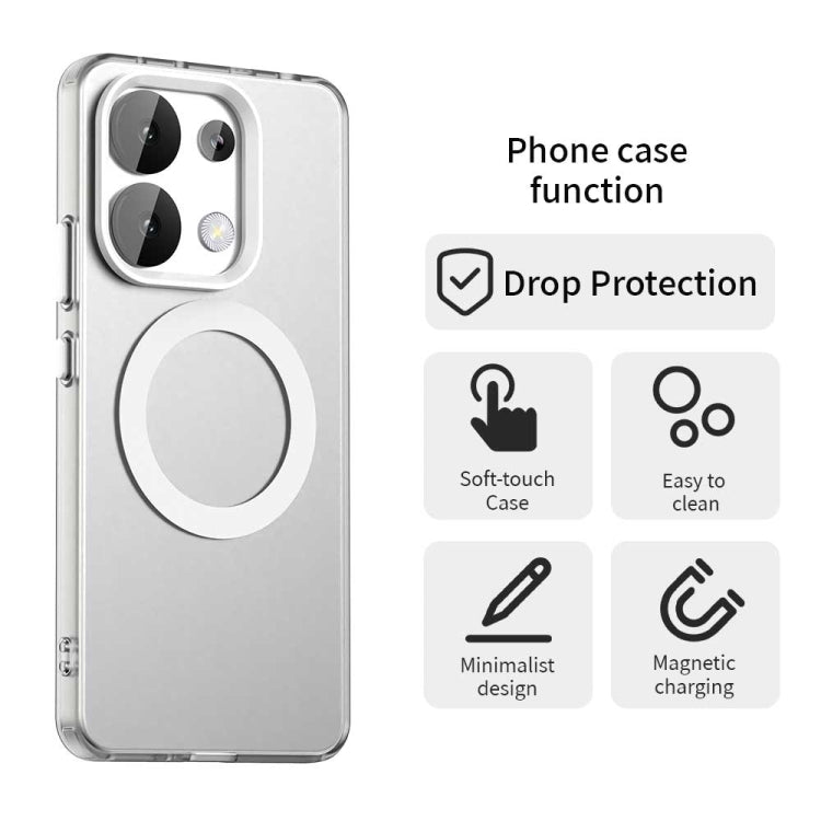 For Redmi Note 13 4G Candy Magsafe PC Hybrid TPU Phone Case
