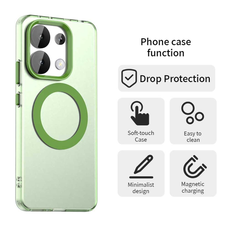 For Redmi Note 13 4G Candy Magsafe PC Hybrid TPU Phone Case