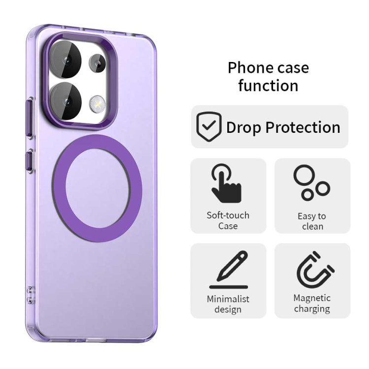 For Redmi Note 13 4G Candy Magsafe PC Hybrid TPU Phone Case