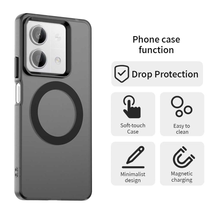 For Redmi Note 13R Pro Candy Magsafe PC Hybrid TPU Phone Case