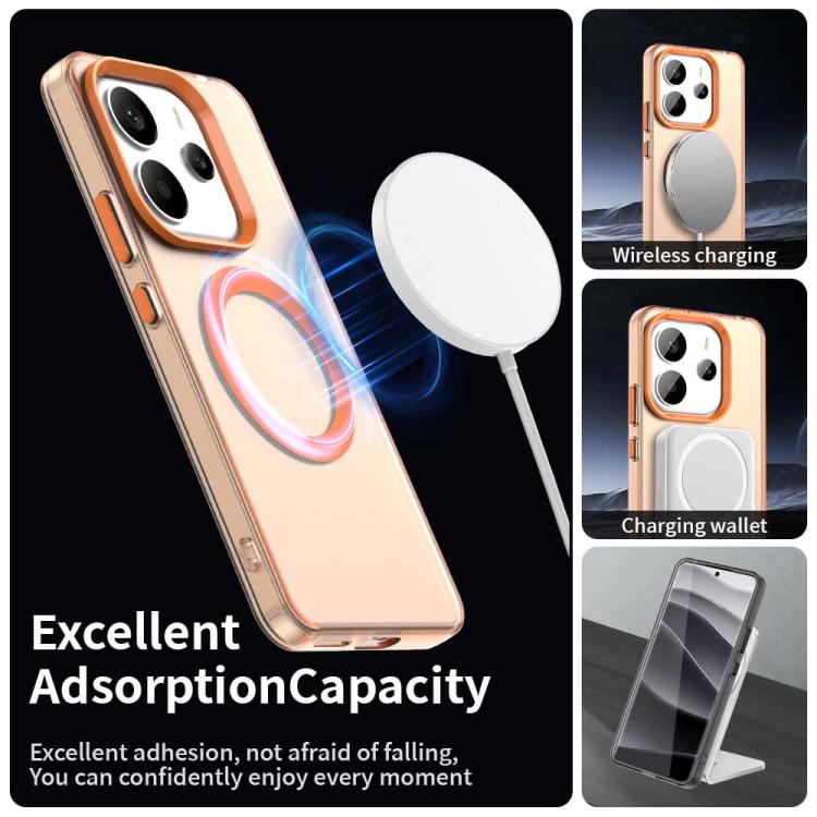 For Redmi Note 14 4G 163.25mm Candy Magsafe PC Hybrid TPU Phone Case