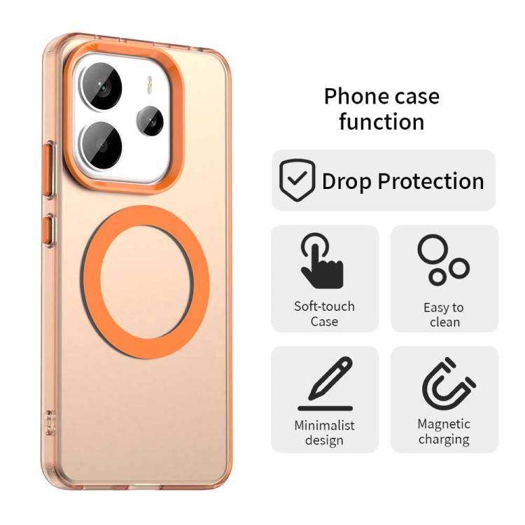 For Redmi Note 14 4G 163.25mm Candy Magsafe PC Hybrid TPU Phone Case