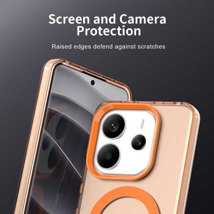 For Redmi Note 14 4G 163.25mm Candy Magsafe PC Hybrid TPU Phone Case