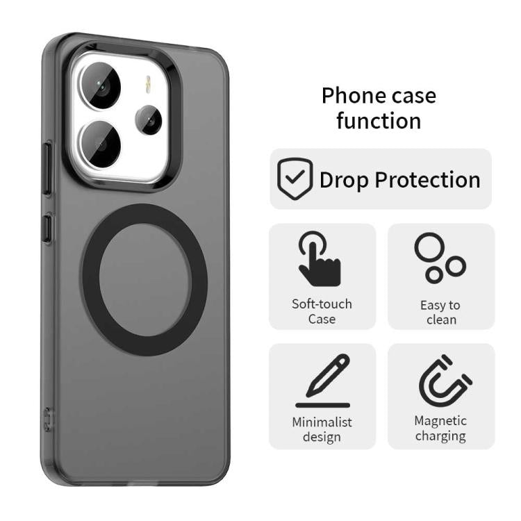 For Redmi Note 14 4G 163.25mm Candy Magsafe PC Hybrid TPU Phone Case