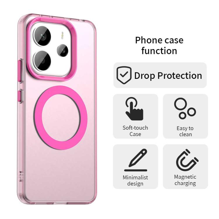 For Redmi Note 14 4G 163.25mm Candy Magsafe PC Hybrid TPU Phone Case