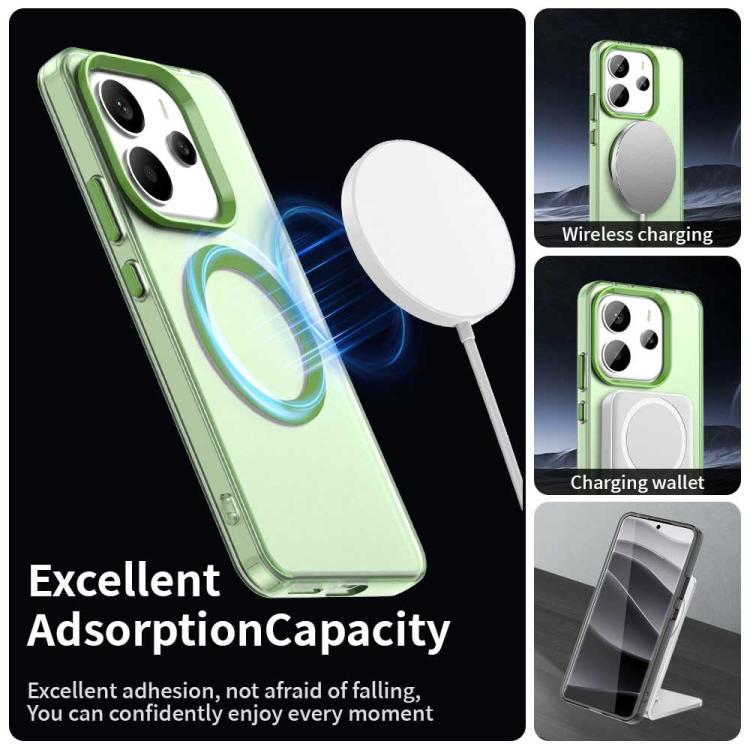 For Redmi Note 14 4G 163.25mm Candy Magsafe PC Hybrid TPU Phone Case