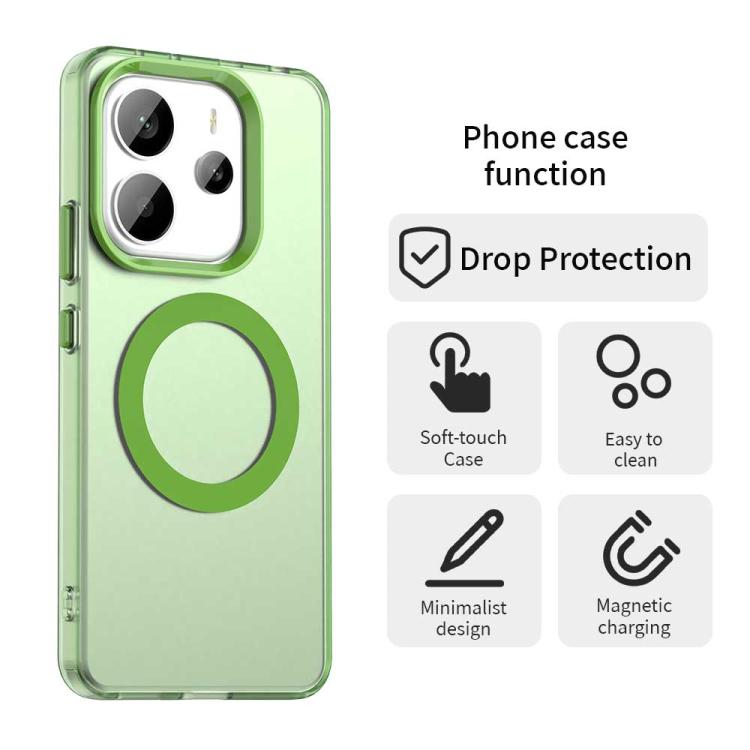 For Redmi Note 14 4G 163.25mm Candy Magsafe PC Hybrid TPU Phone Case