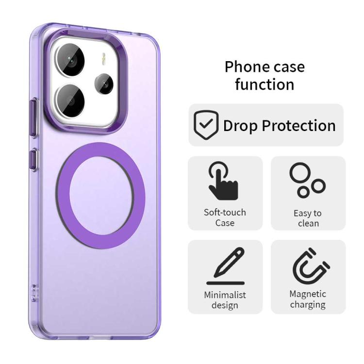 For Redmi Note 14 4G 163.25mm Candy Magsafe PC Hybrid TPU Phone Case