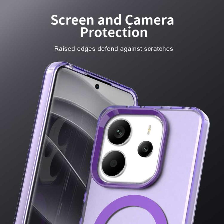For Redmi Note 14 4G 163.25mm Candy Magsafe PC Hybrid TPU Phone Case