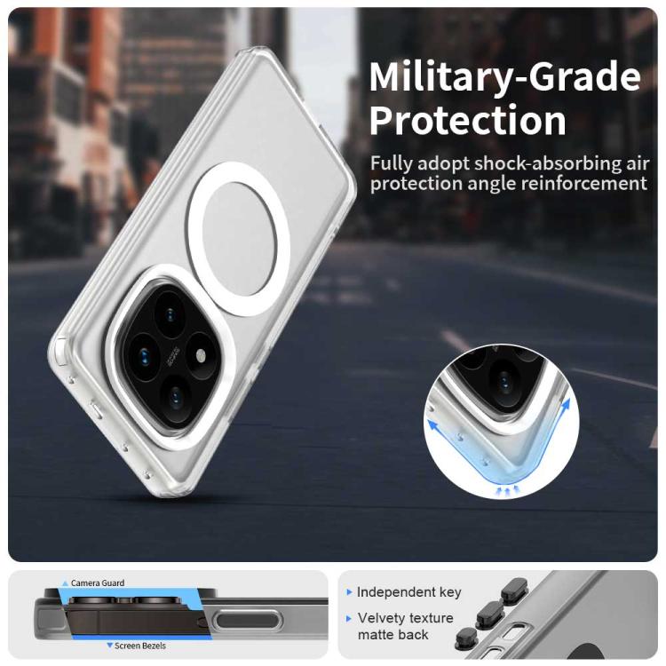 For Redmi Note 14 Pro 4G Candy Magsafe PC Hybrid TPU Phone Case