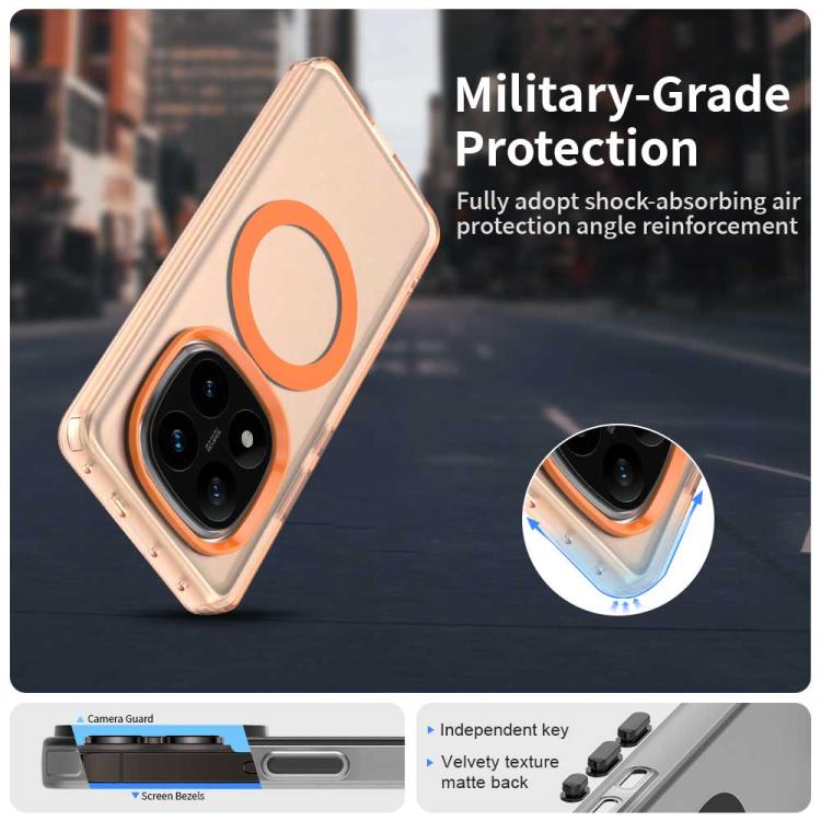 For Redmi Note 14 Pro 4G Candy Magsafe PC Hybrid TPU Phone Case