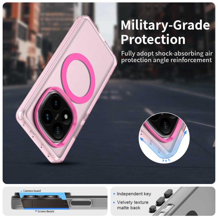 For Redmi Note 14 Pro 4G Candy Magsafe PC Hybrid TPU Phone Case