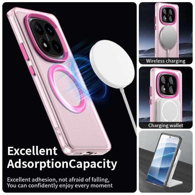 For Redmi Note 14 Pro 4G Candy Magsafe PC Hybrid TPU Phone Case
