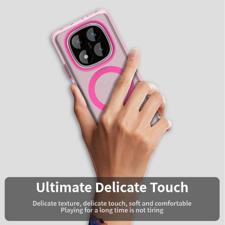 For Redmi Note 14 Pro 4G Candy Magsafe PC Hybrid TPU Phone Case