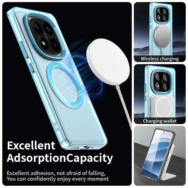 For Redmi Note 14 Pro 4G Candy Magsafe PC Hybrid TPU Phone Case